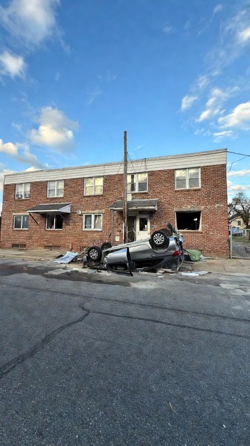 Storm-damaged vehicle recovered