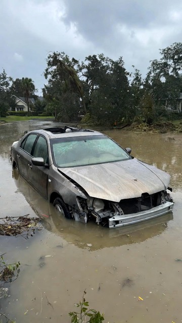 Storm-damaged vehicle recovered