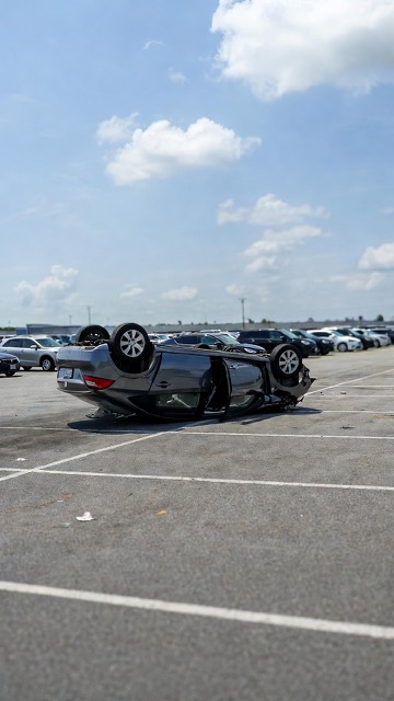 Storm-damaged vehicle recovered